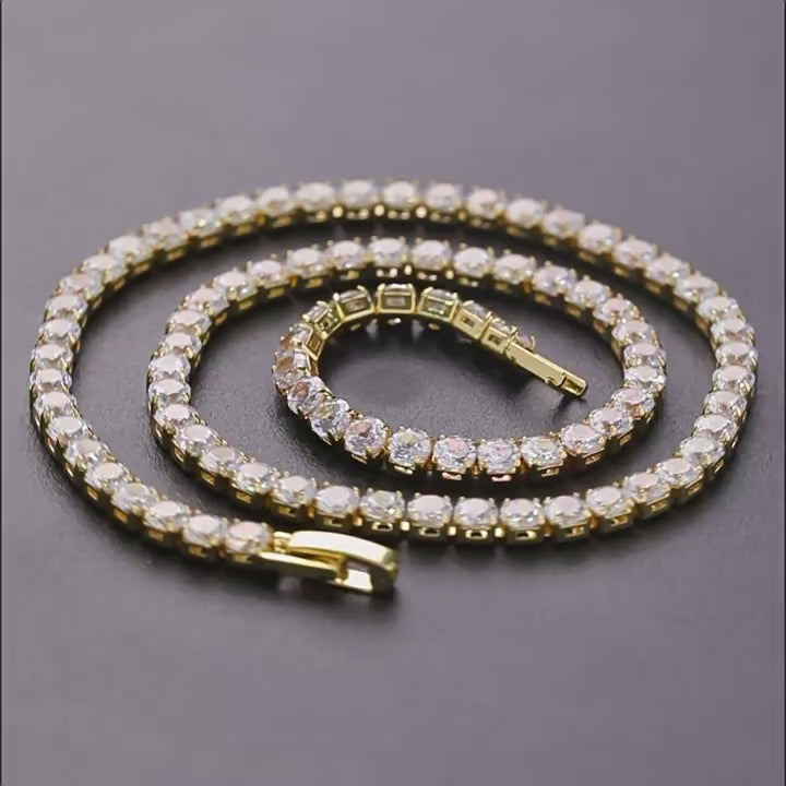 Moissanite Tennis Bracelet，Necklace