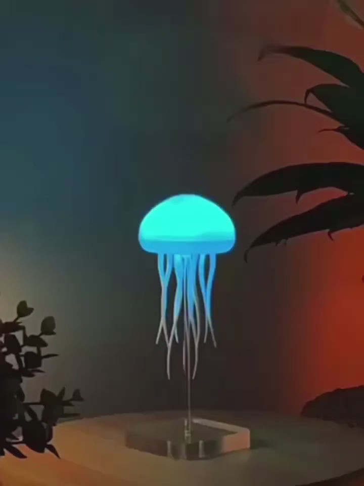 Bionic Jellyfish Night Light,USB Rechargeable with Voice Control